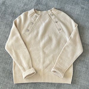 J.Crew jewel button sweater